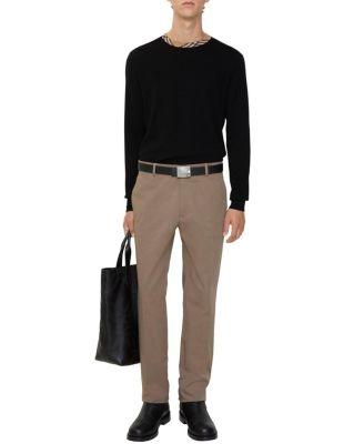 Cotton Twill Chinos by BURBERRY