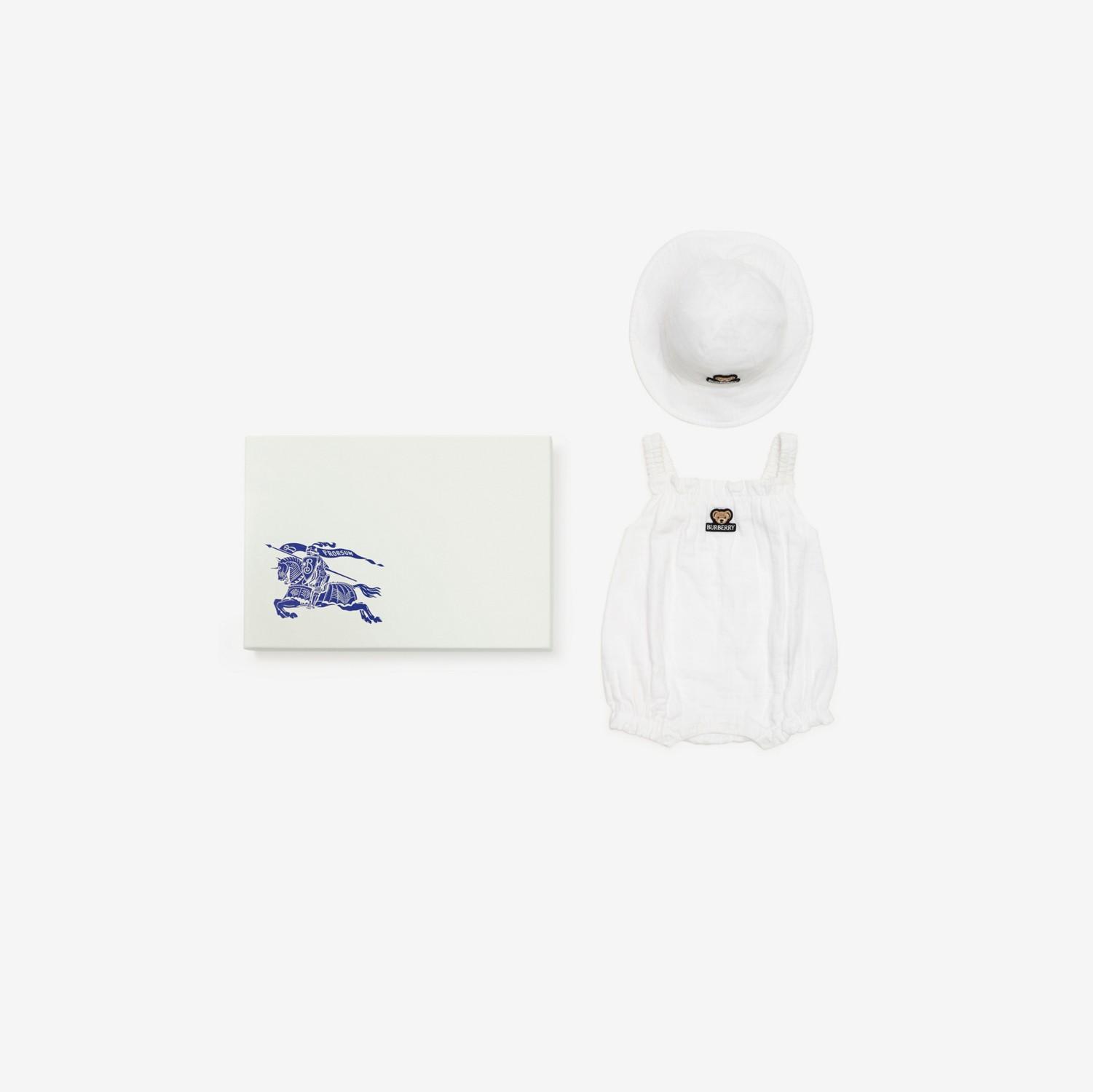 Cotton Two-piece Baby Gift Set by BURBERRY