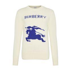 Cotton sweater with logo by BURBERRY