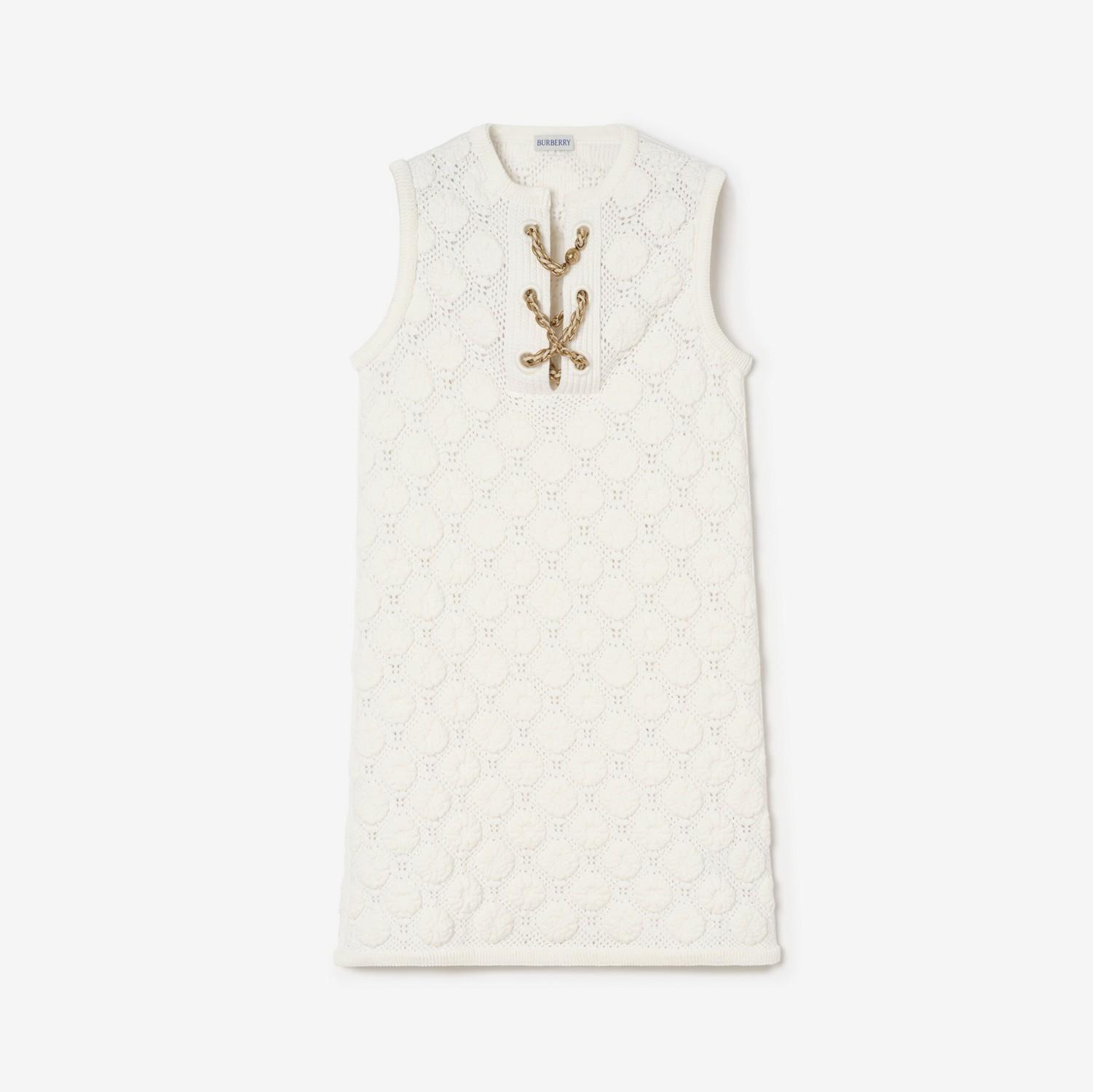 Crochet Cotton Blend Dress by BURBERRY