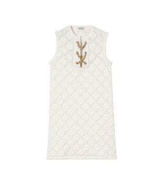 Crochet Cotton Blend Dress by BURBERRY
