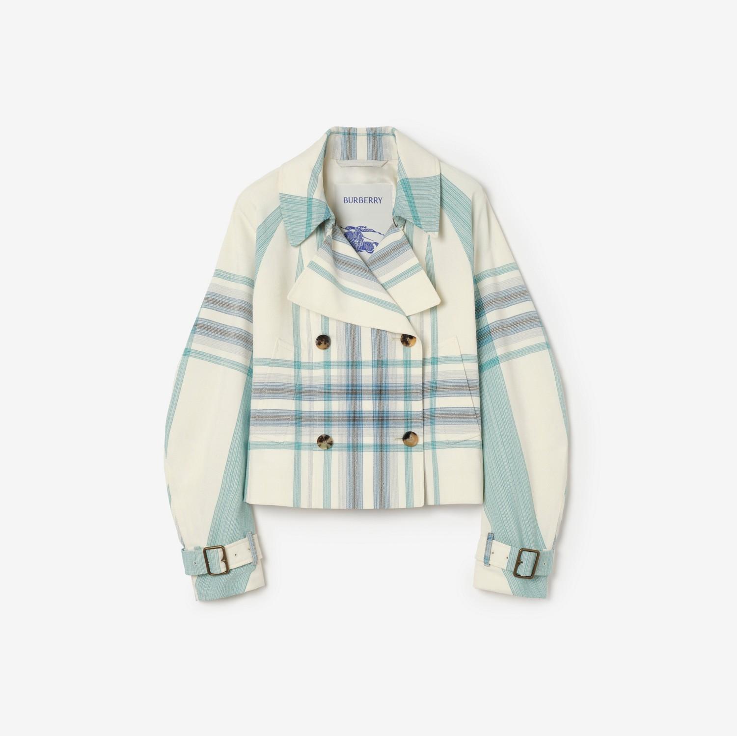 Cropped Check Ladybrook Trench Jacket​ by BURBERRY