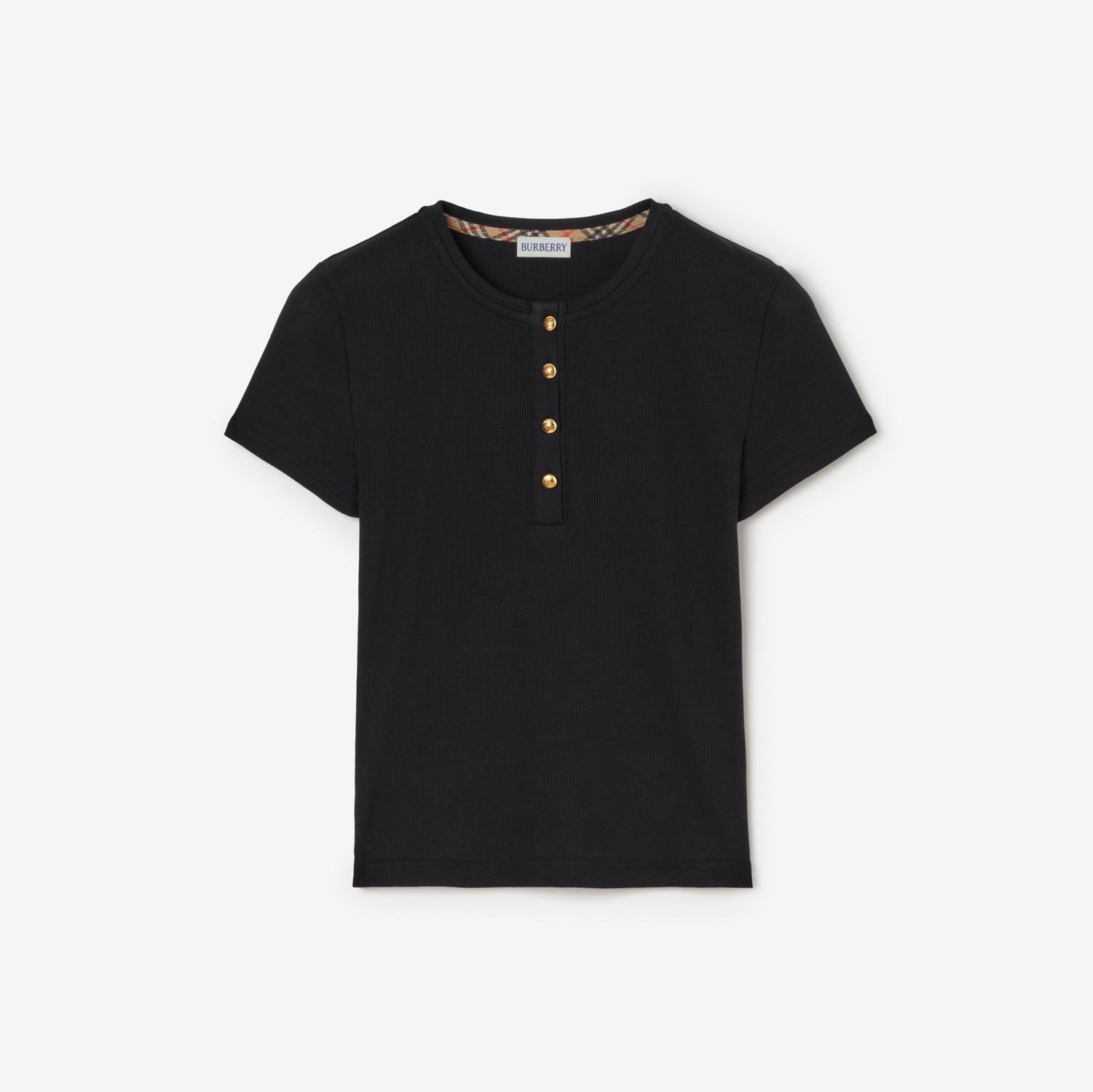 Cropped Cotton T-shirt by BURBERRY