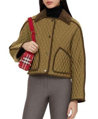 Cropped Quilted Nylon Floriston Jacket by BURBERRY