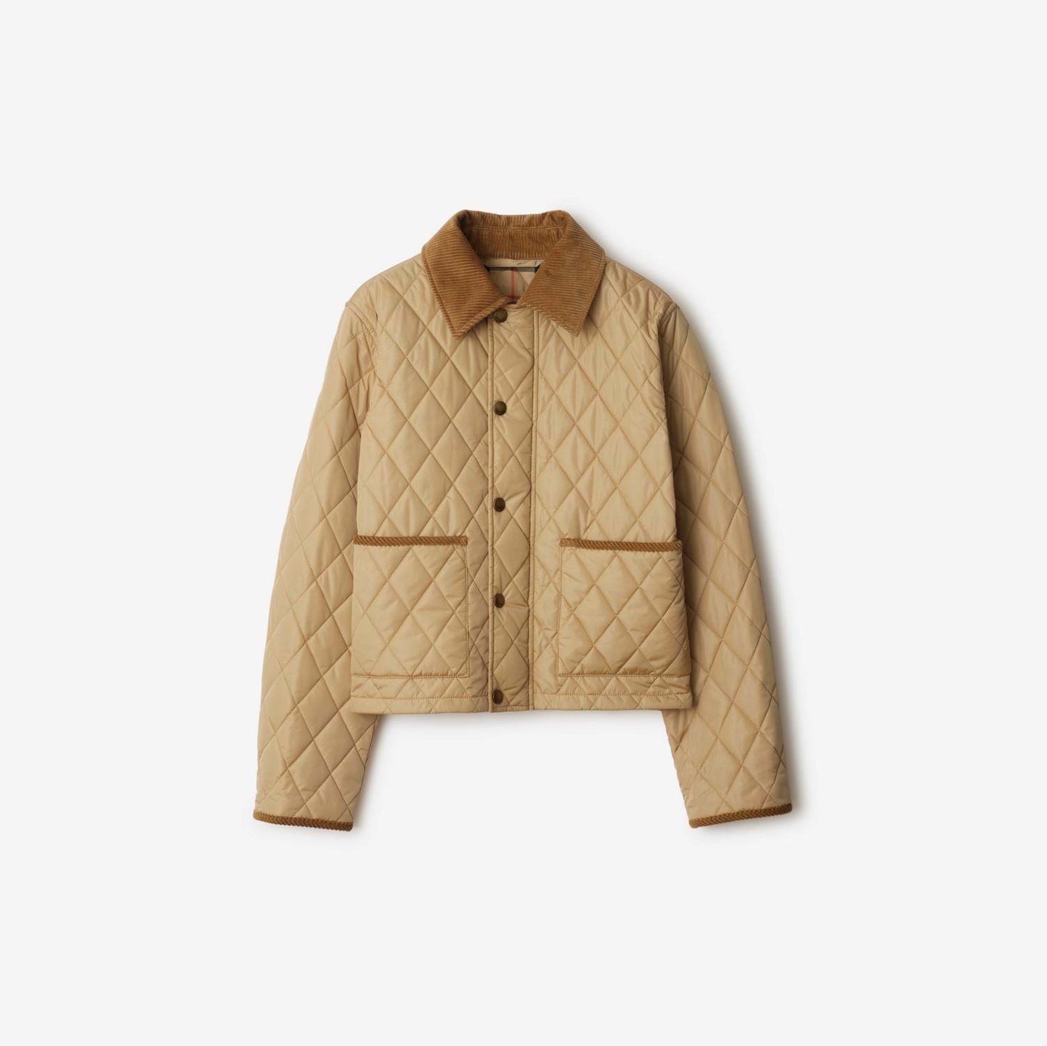 Cropped Quilted Nylon Jacket by BURBERRY