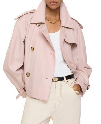 Cropped Tropical Gabardine Trench Jacket by BURBERRY