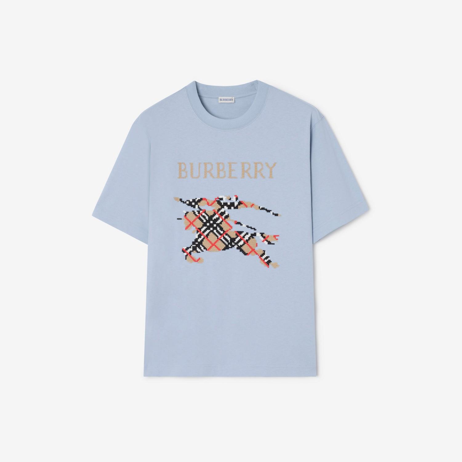 Cross Stitch Knight Cotton T-shirt by BURBERRY