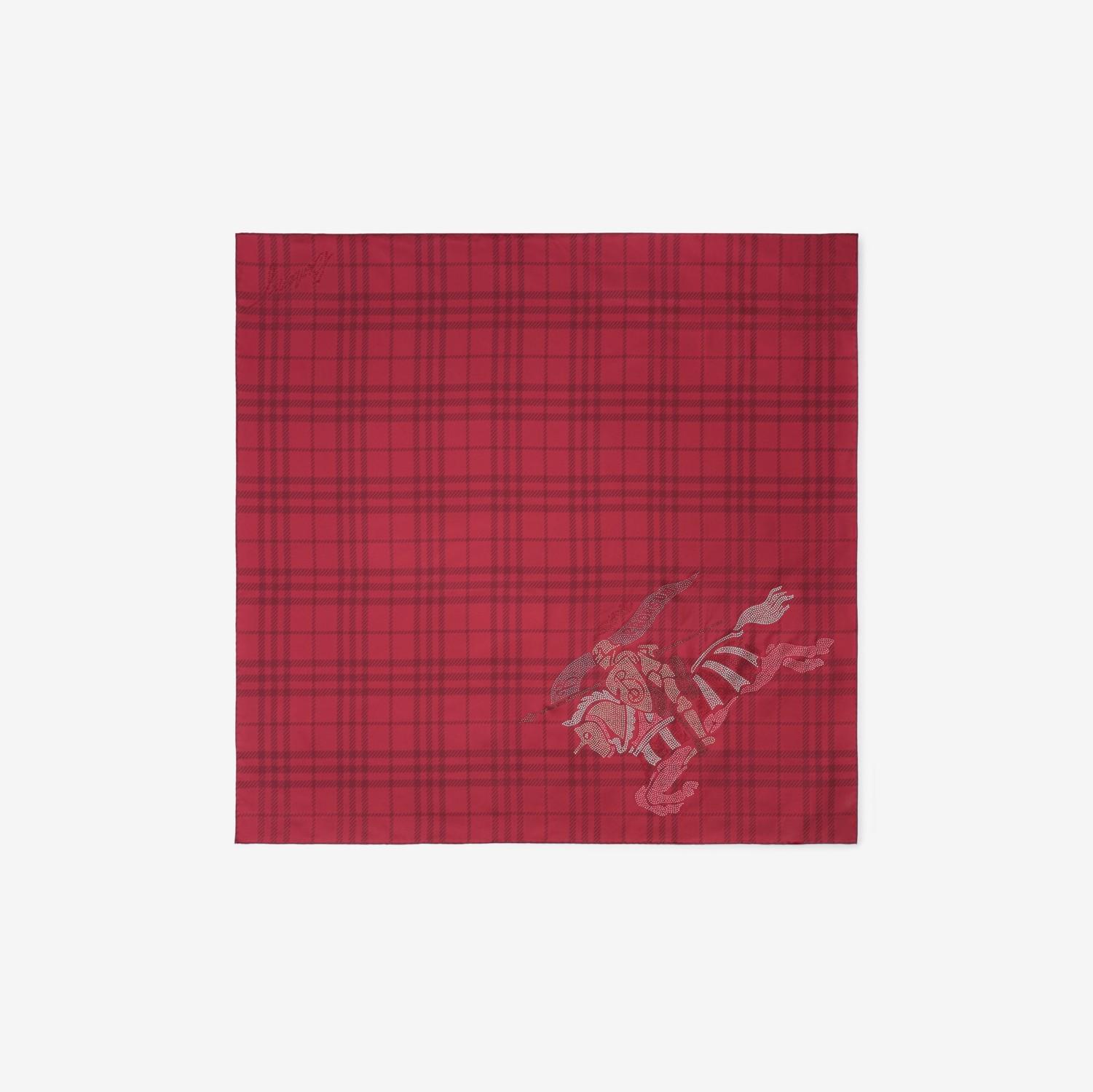 Crystal EKD Check Silk Scarf by BURBERRY