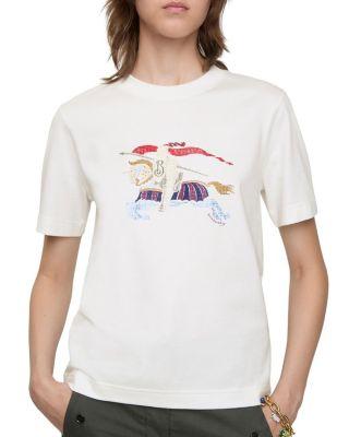 Crystal EKD Cotton T-shirt by BURBERRY