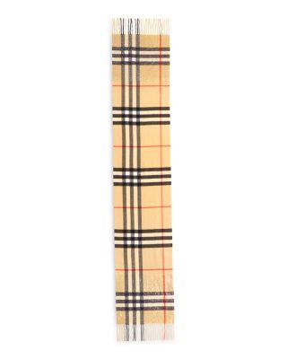 Crystal Embellished Check Cashmere Scarf by BURBERRY