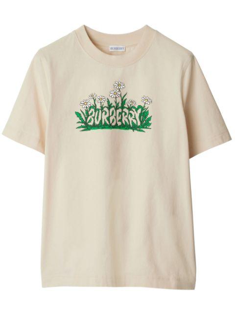 Daisy Logo Cotton T-shirt by BURBERRY