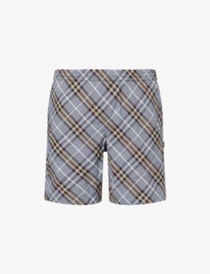 Diagonal Check Swim Shorts by BURBERRY