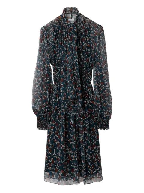 Ditsy floral-print midi dress by BURBERRY