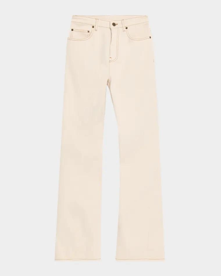 Donella Mid-Rise Straight-Leg Jeans by BURBERRY