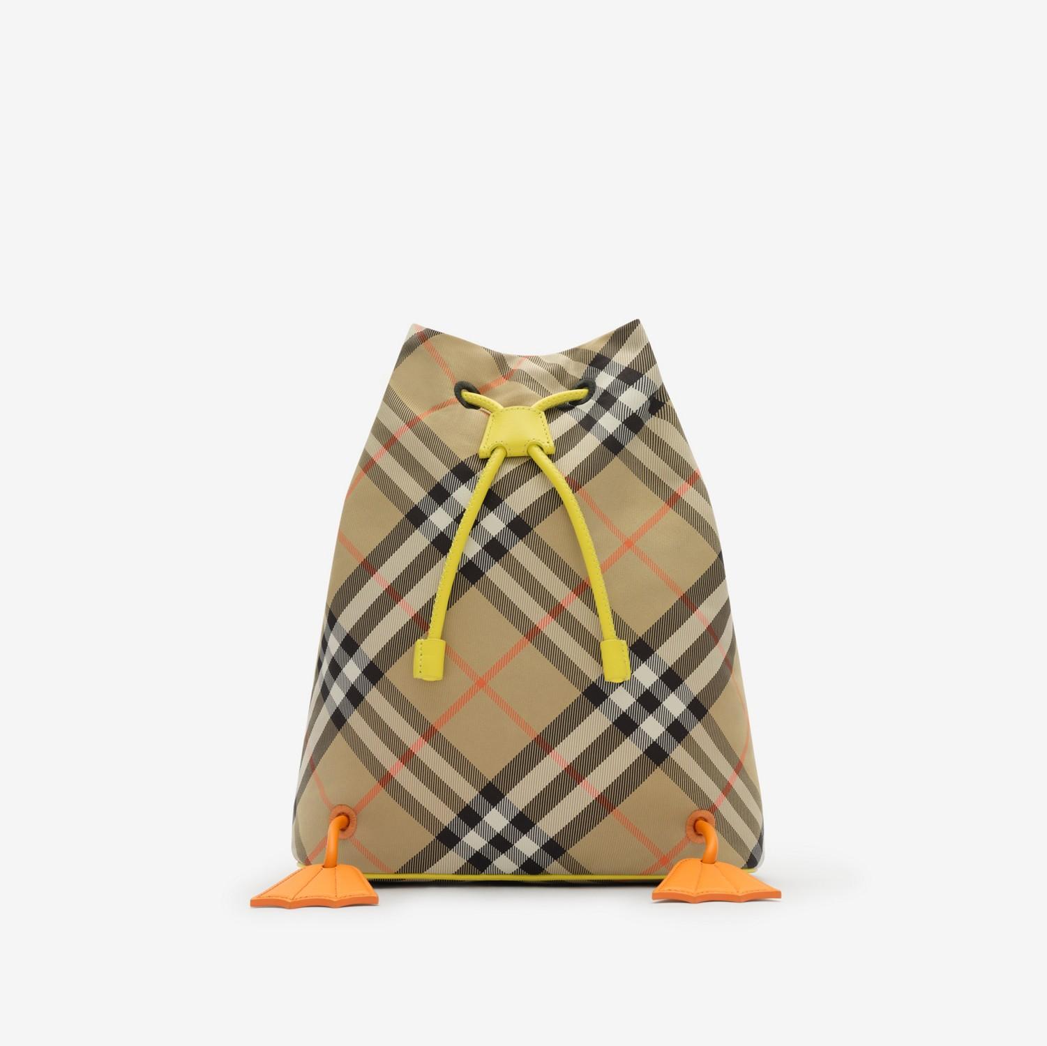 Duck Check Backpack by BURBERRY