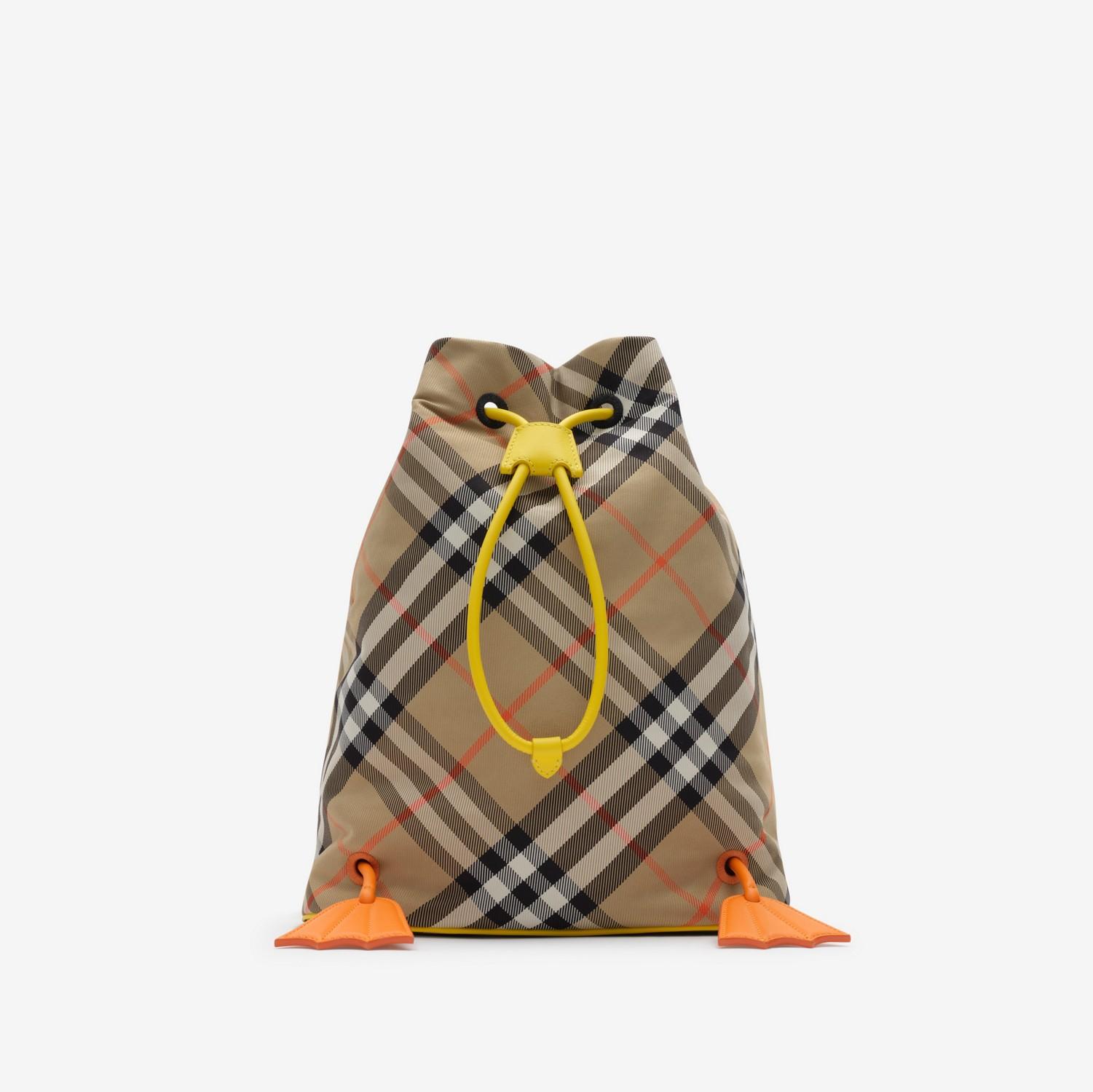 Duck Check Backpack by BURBERRY