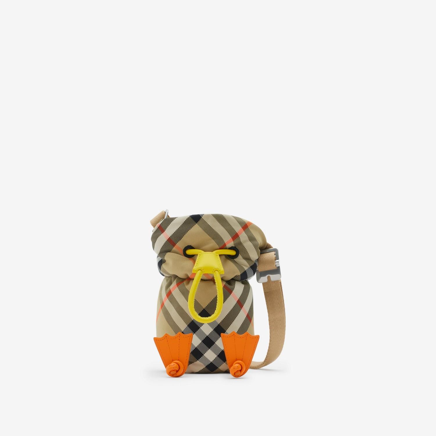 Duck Check Nylon Bottle Holder by BURBERRY