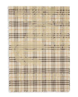 EKD Check Wool & Silk Scarf by BURBERRY