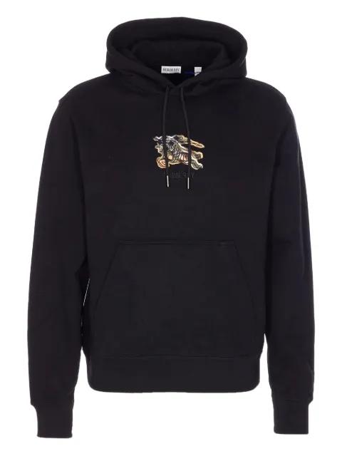 EKD Check logo patch hoodie by BURBERRY