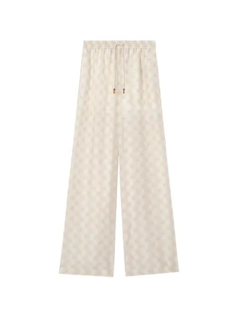 EKD Checkerboard silk pyjama trousers by BURBERRY