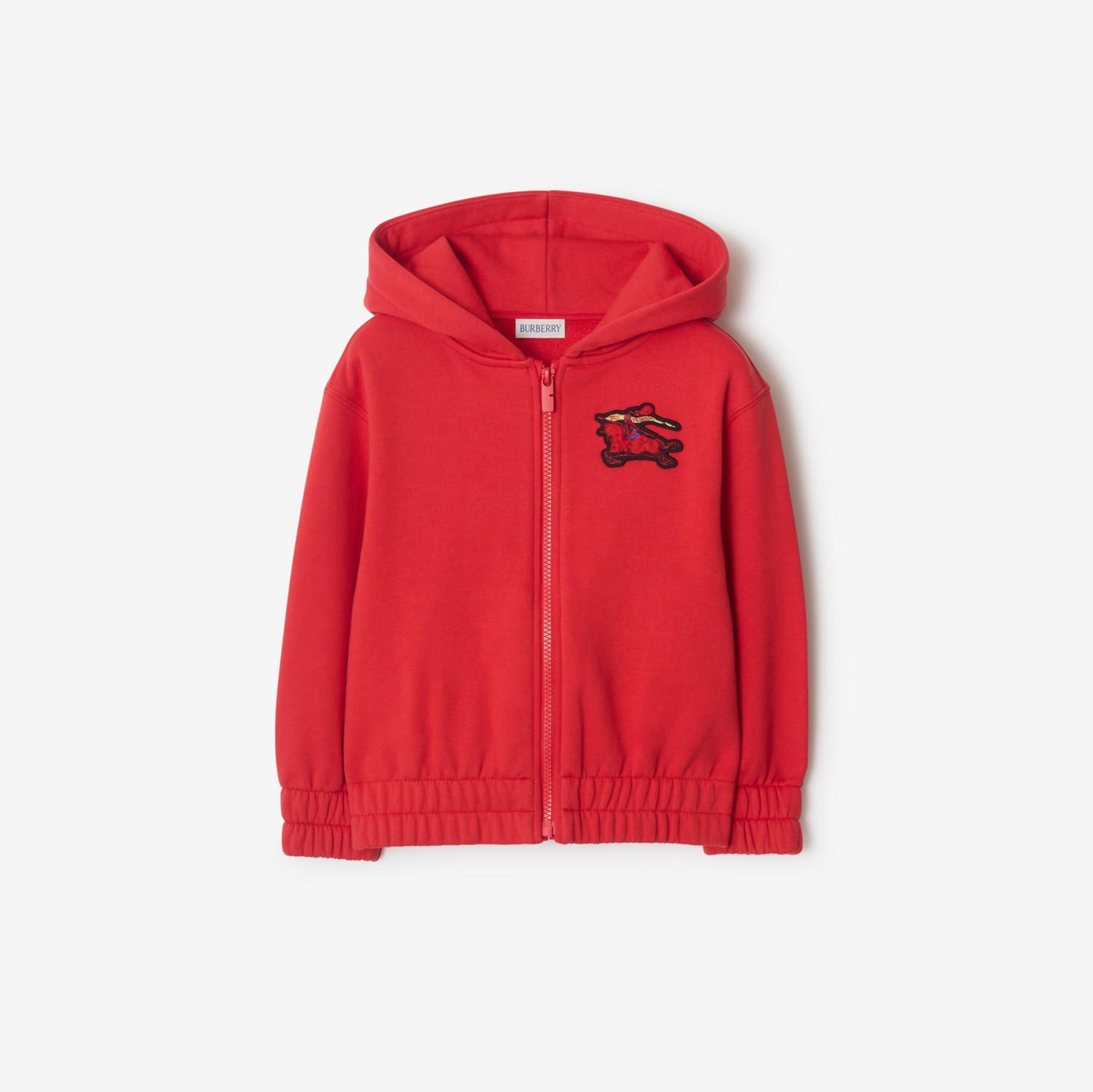 EKD Cotton Zip Hoodie by BURBERRY