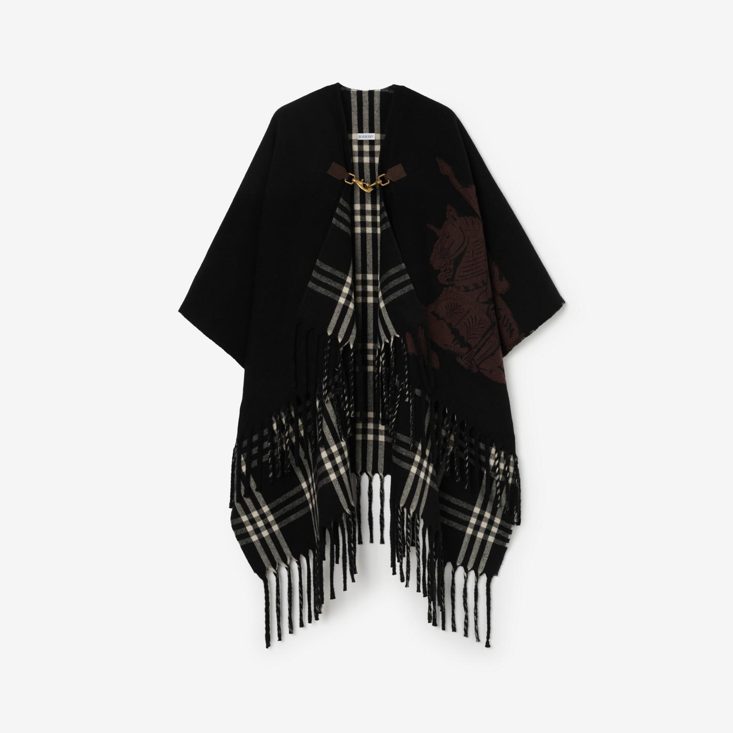 EKD Fil Coupé Wool Cape by BURBERRY