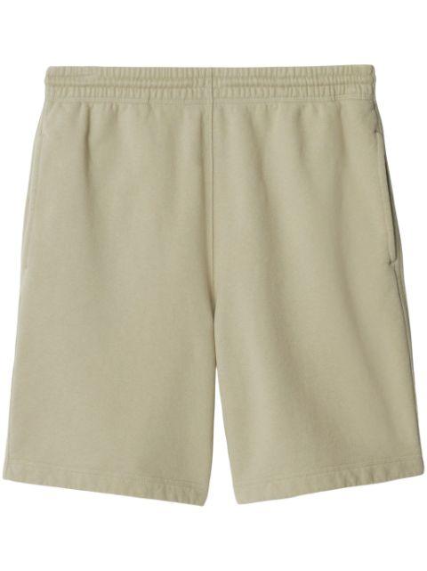 EKD-appliqué cotton shorts by BURBERRY