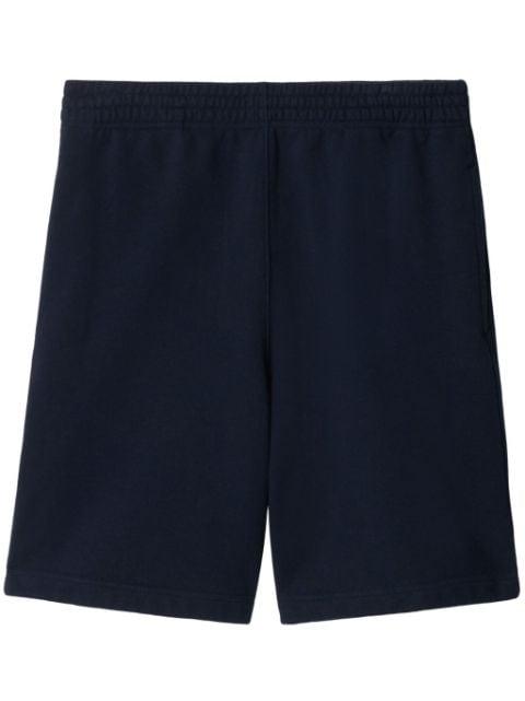 EKD-appliqué cotton shorts by BURBERRY