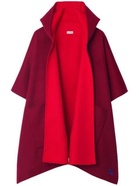 EKD cashmere hoodied cape by BURBERRY
