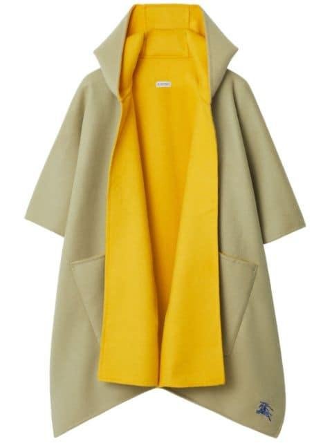 EKD cashmere hoodied cape by BURBERRY