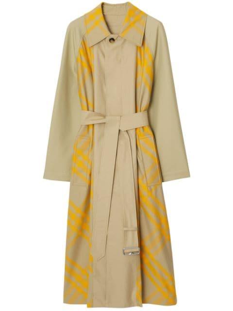 EKD checked trench coat by BURBERRY