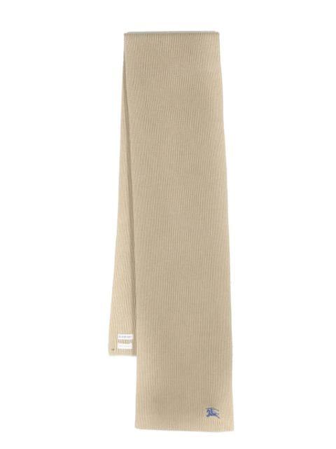 EKD-embroidered cashmere scarf by BURBERRY