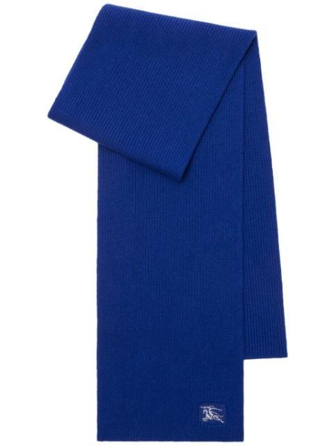 EKD-embroidered cashmere scarf by BURBERRY