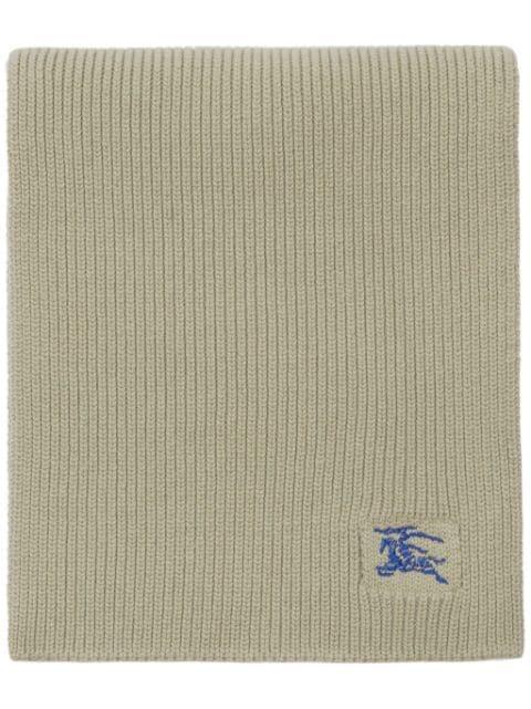 EKD-embroidered cashmere scarf by BURBERRY