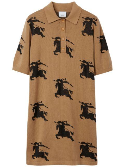EKD-print jacquard shirt dress by BURBERRY
