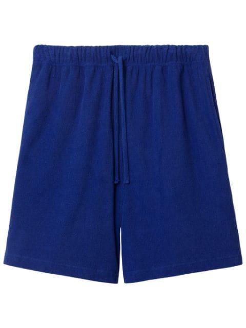 EKD-print towelled shorts by BURBERRY