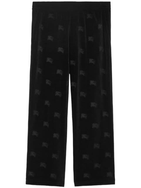 EKD velvet jogging pants by BURBERRY