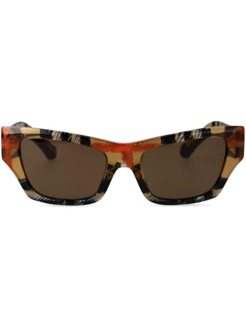 0BE4441U rectangle-frame sunglasses by BURBERRY EYEWEAR
