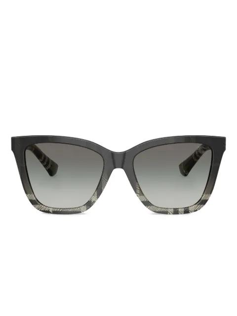 check-pattern cat-eye sunglasses by BURBERRY EYEWEAR
