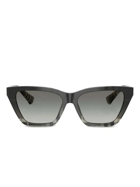 check-pattern cat-eye sunglasses by BURBERRY EYEWEAR