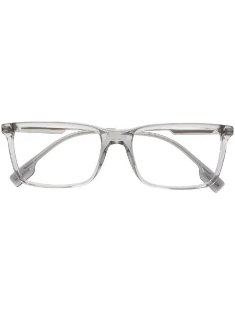 clear-frame wayfarer glasses by BURBERRY EYEWEAR