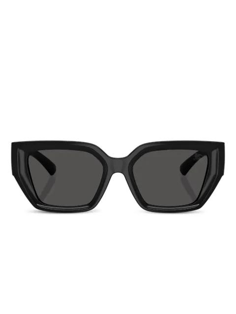 geometric-frame logo-plaque sunglasses by BURBERRY EYEWEAR
