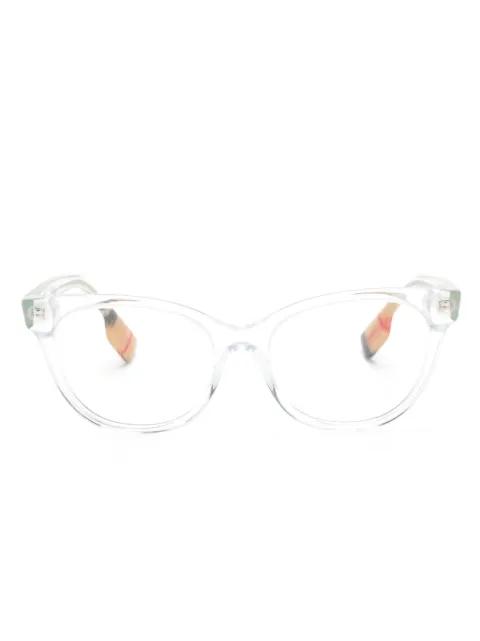 logo-plaque cat-eye glasses by BURBERRY EYEWEAR