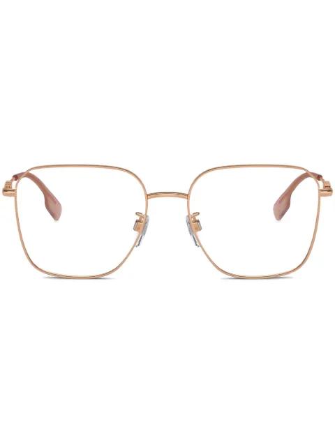 logo-plaque square-frame glasses by BURBERRY EYEWEAR