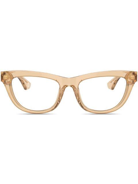 transparent-design cat-eye glasses by BURBERRY EYEWEAR