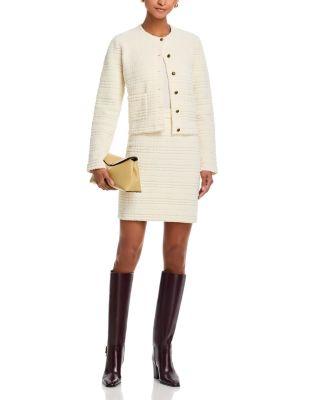 Ellen Wool Blend Jacket & Ellie Wool Blend Mini Skirt by BURBERRY