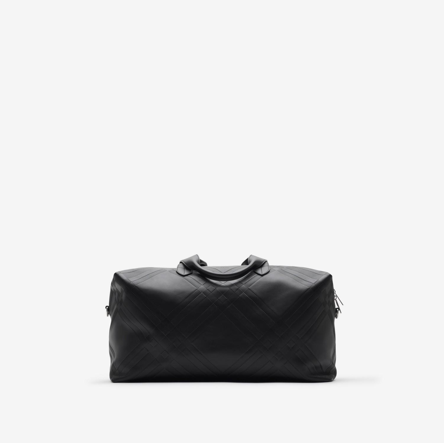 Embossed Check Duffle Bag by BURBERRY