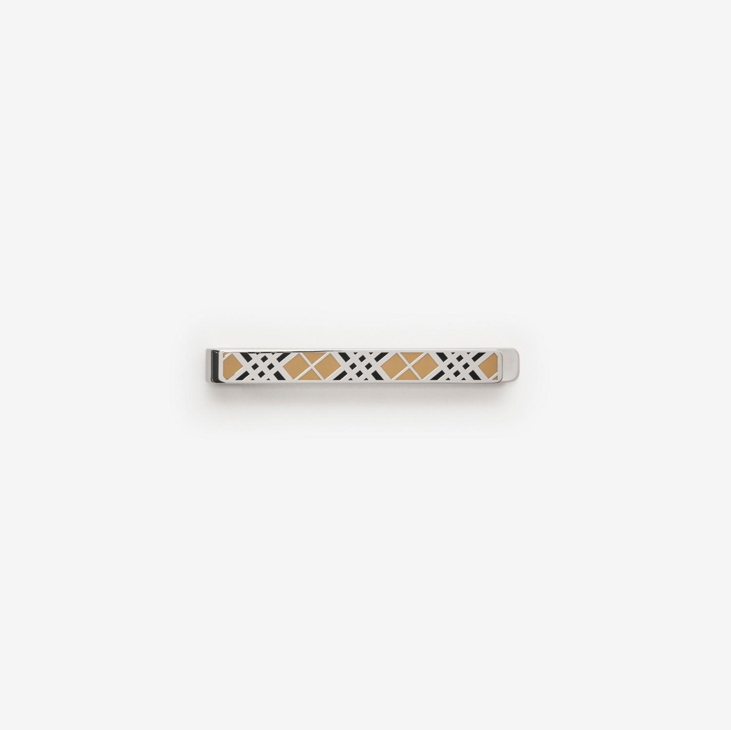 Enamel Check Tie Bar by BURBERRY