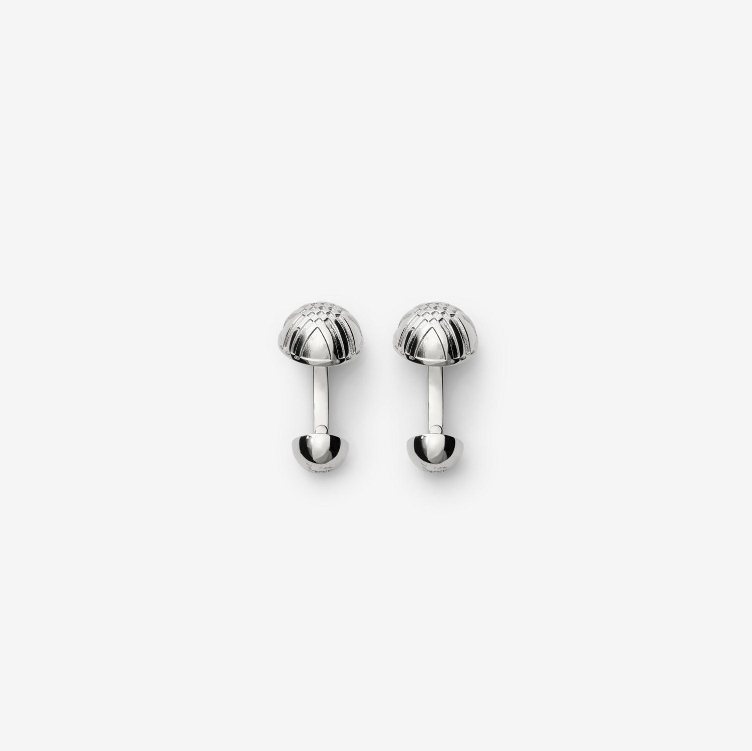 Engraved Check Cufflinks​ by BURBERRY