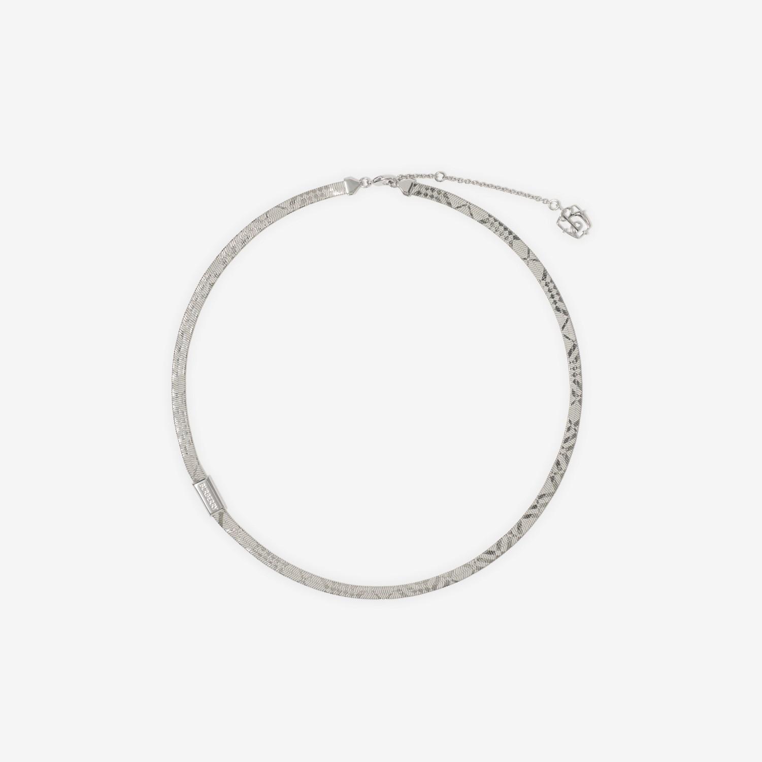 Engraved Check Necklace​ by BURBERRY